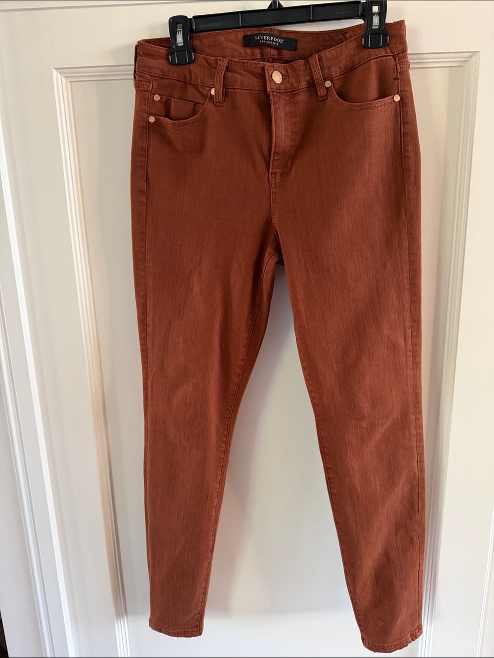 Liverpool Women’s Skinny Jeans — Rust Brown size 8
